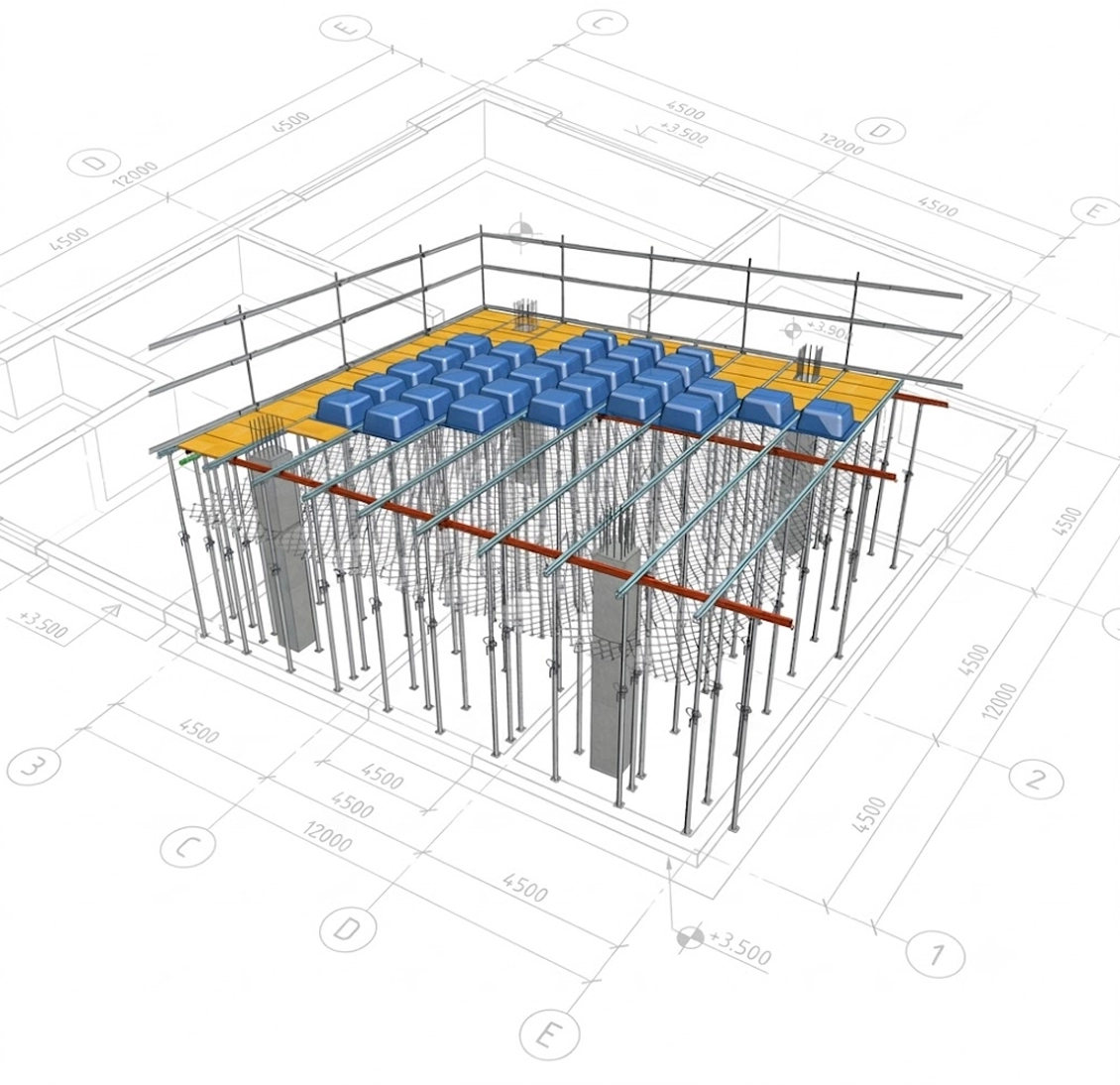 Sáez Formworks - Sistema 2000 cubetas