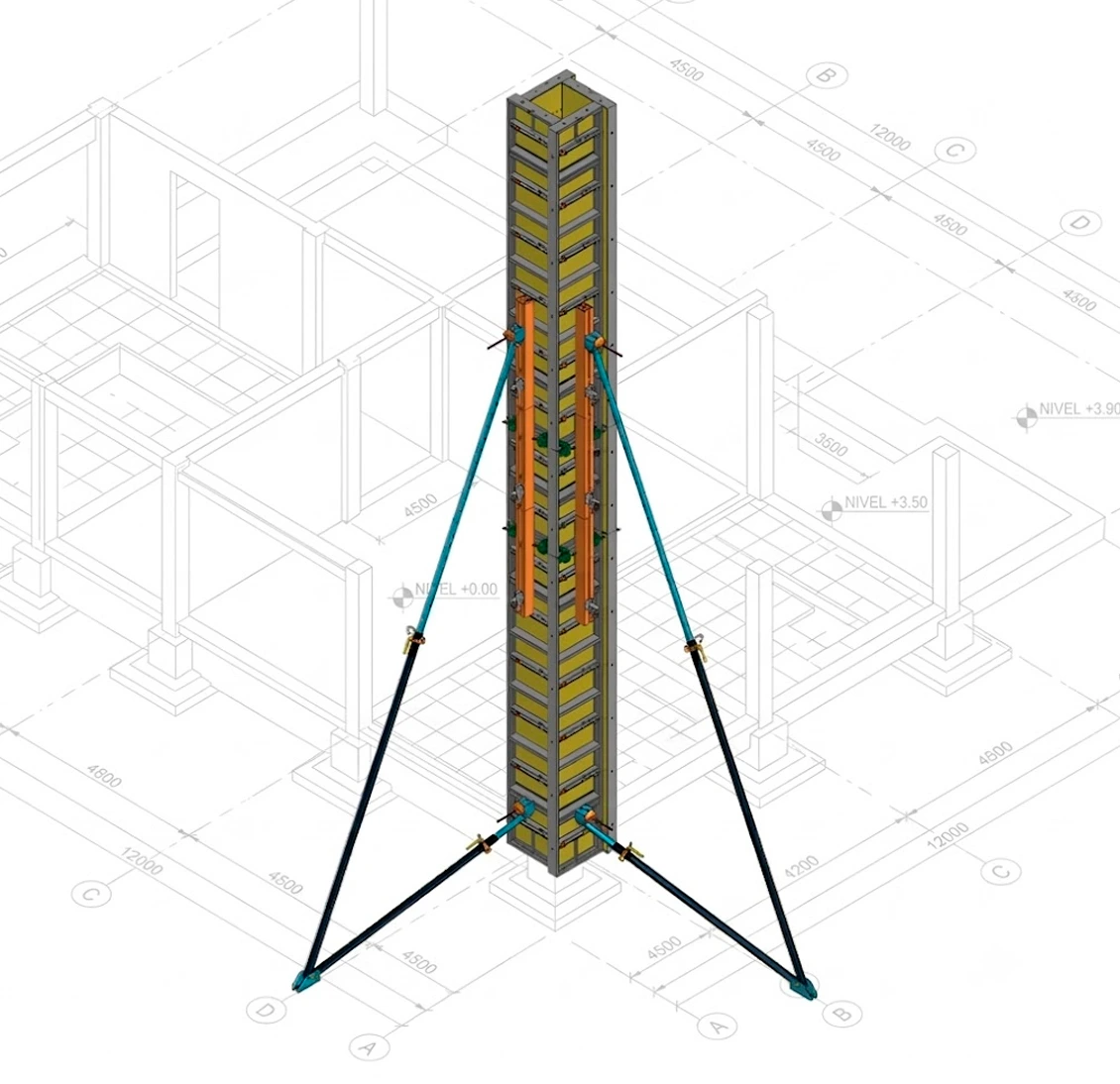 Sáez Formworks - Sistema Alkes Pilar