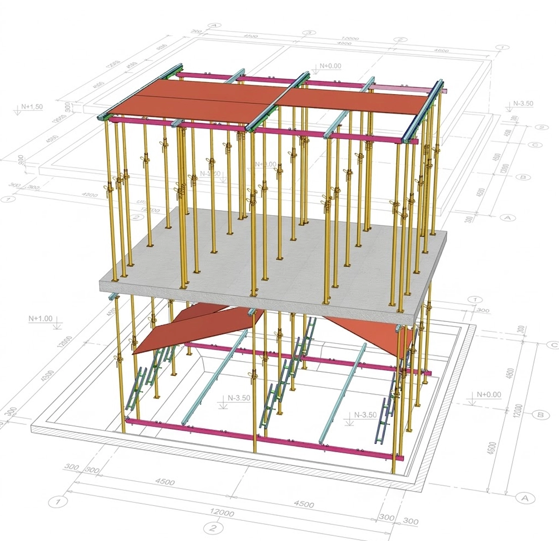 Sáez Formworks - Sistema soportes