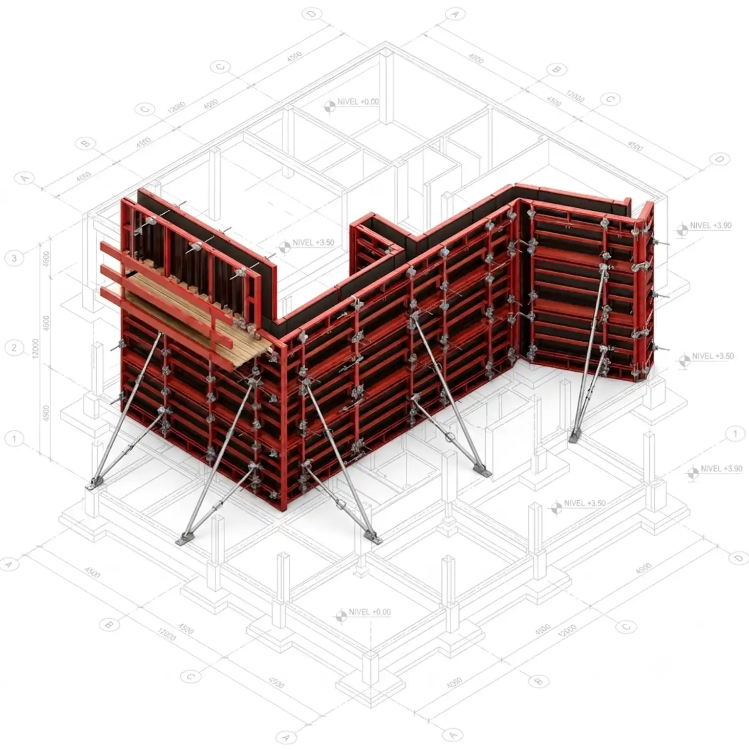Sáez Formworks - Alkes Alu muro